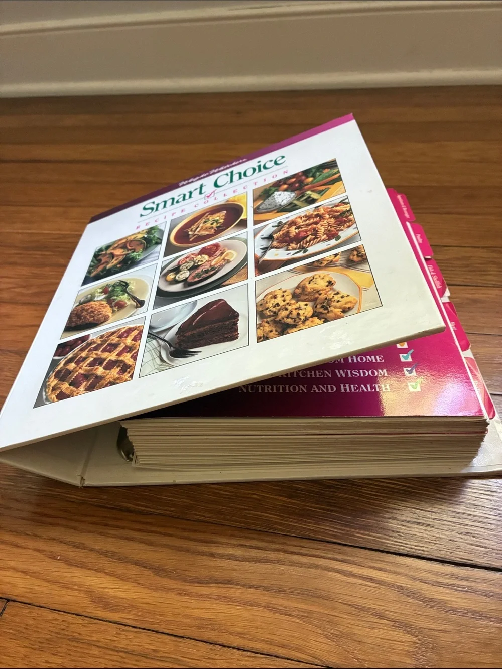 Weight Watchers Smart Choice Cookbook — White Cover with Colorful Food Grid